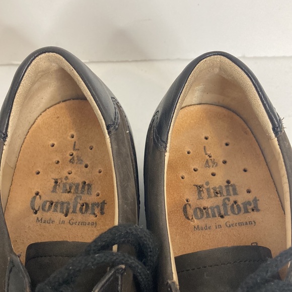 Finn Comfort Shoes Womens UK 4.5 US 7 Brown Black Lace Up Oxford Retro Comfy - Picture 13 of 16